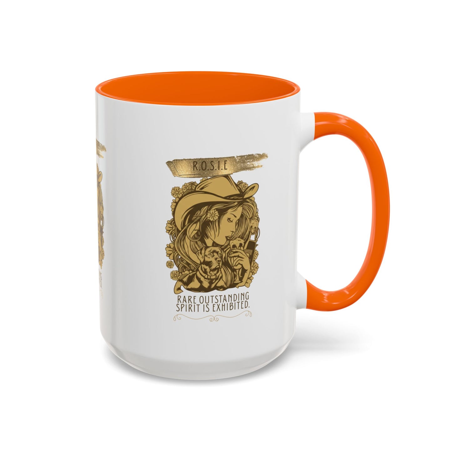 Personalized Golden Girl Accent Coffee Mug
