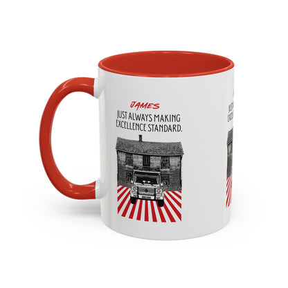 Personalized Vintage Car Accent Coffee Mug