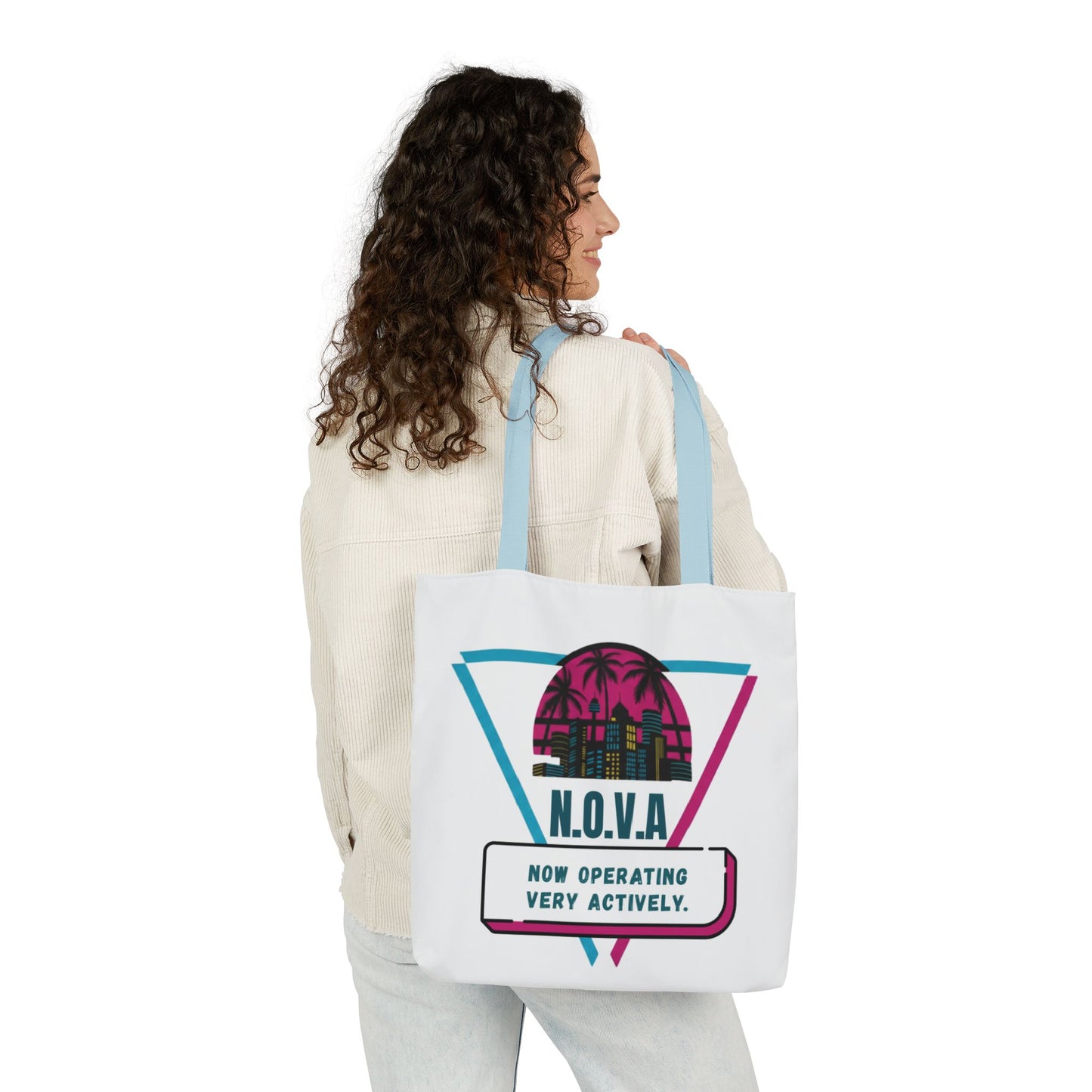 Personalized Initial Quote Building View Canvas Tote Custom Name