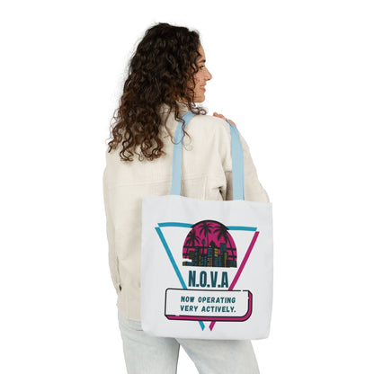 Personalized Initial Quote Building View Canvas Tote Custom Name