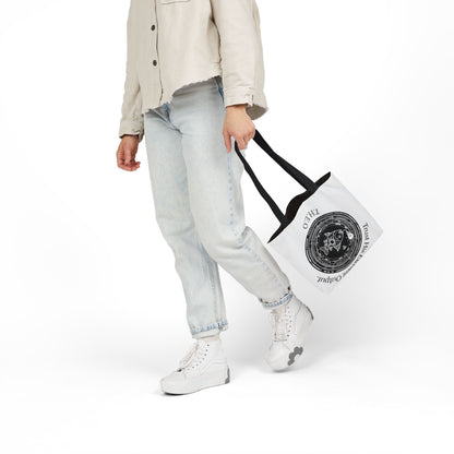 Personalized Initial Quote Circle Fish Canvas Tote Custom Name