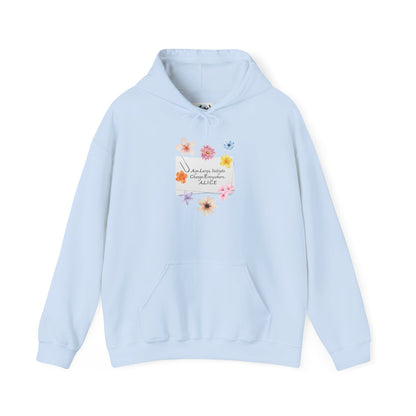 Personalized Floral Note Hooded Sweatshirt