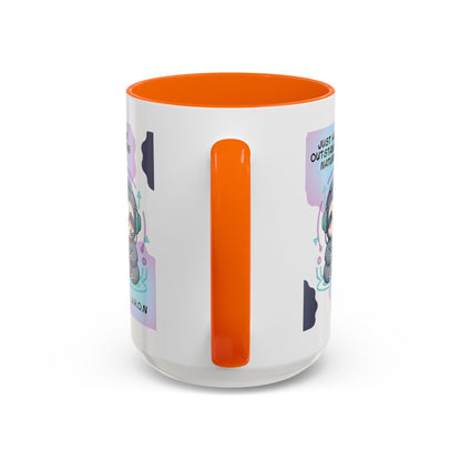 Personalized Initial Sloth Gamer Accent Coffee Mug