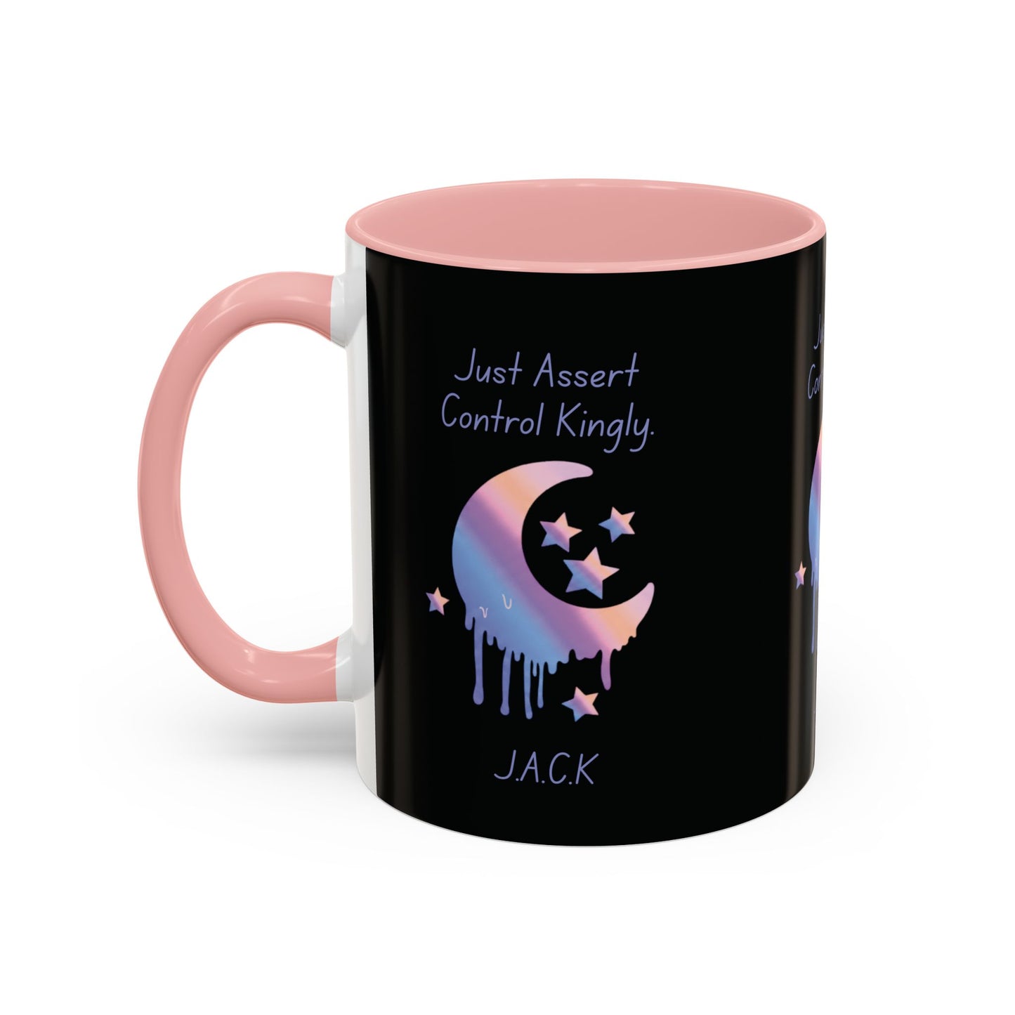 Personalized Moon Dripping Accent Coffee Mug