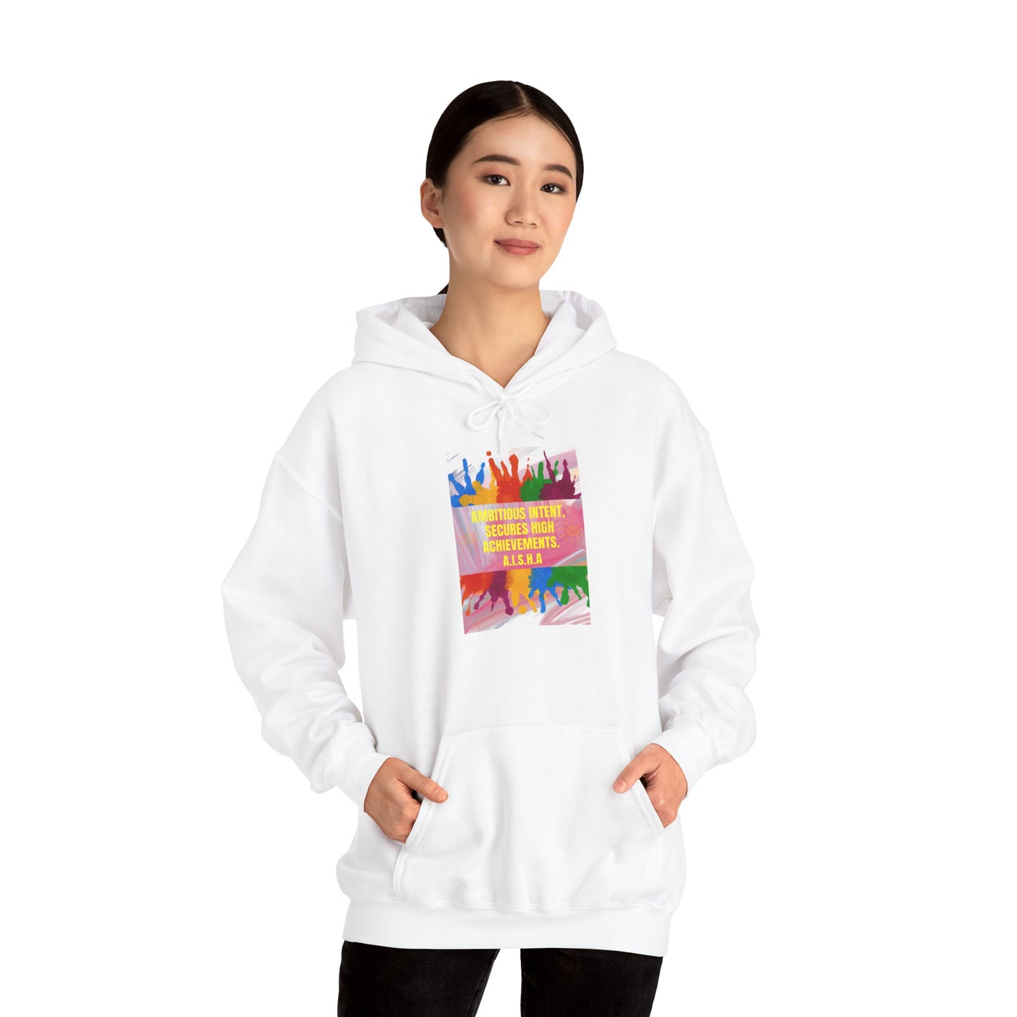 Personalized Motivational Graphic Hooded Sweatshirt