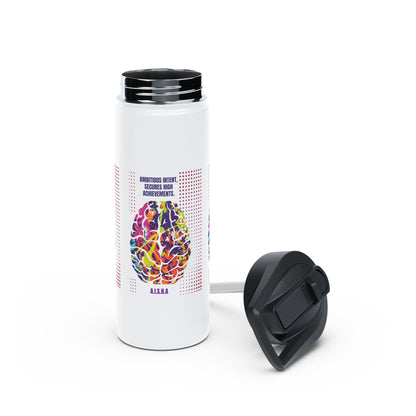 Personalized Initial Quote Brain Stainless Steel Water Bottle