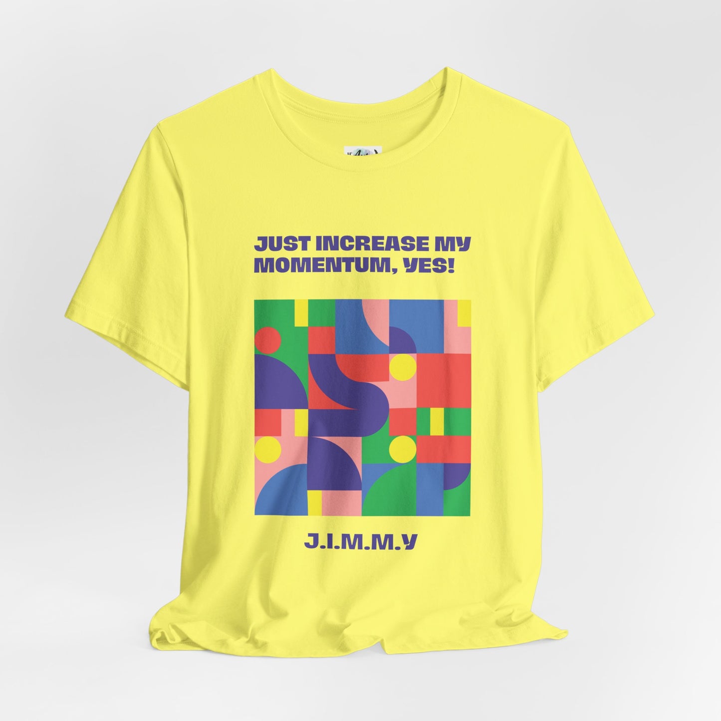 Personalized Momentum Graphic Colorful Geometric Design Tee