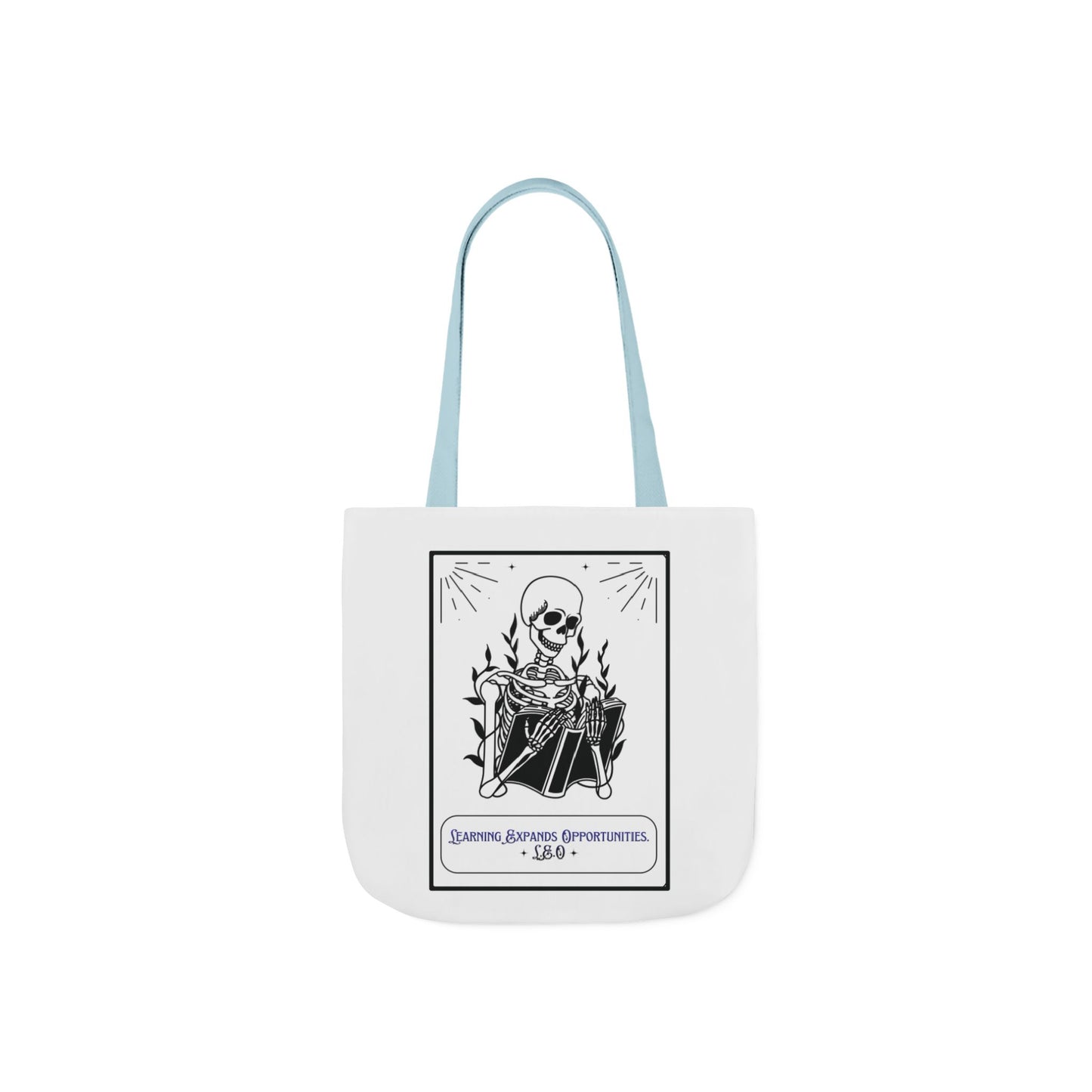 Personalized Initial Quote Skeleton Canvas Tote Custom Name