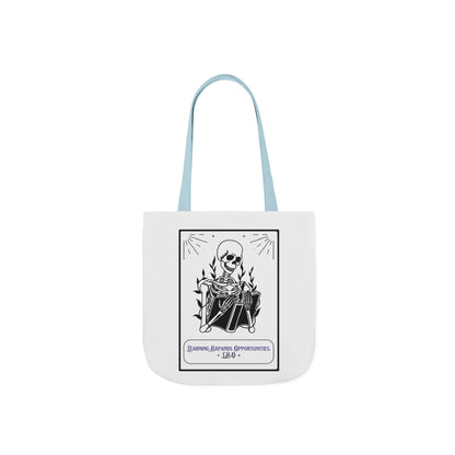 Personalized Initial Quote Skeleton Canvas Tote Custom Name