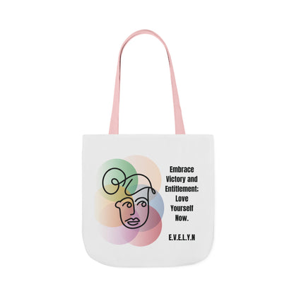 Personalized Initial Quote Sketch Girl Canvas Tote Custom Name