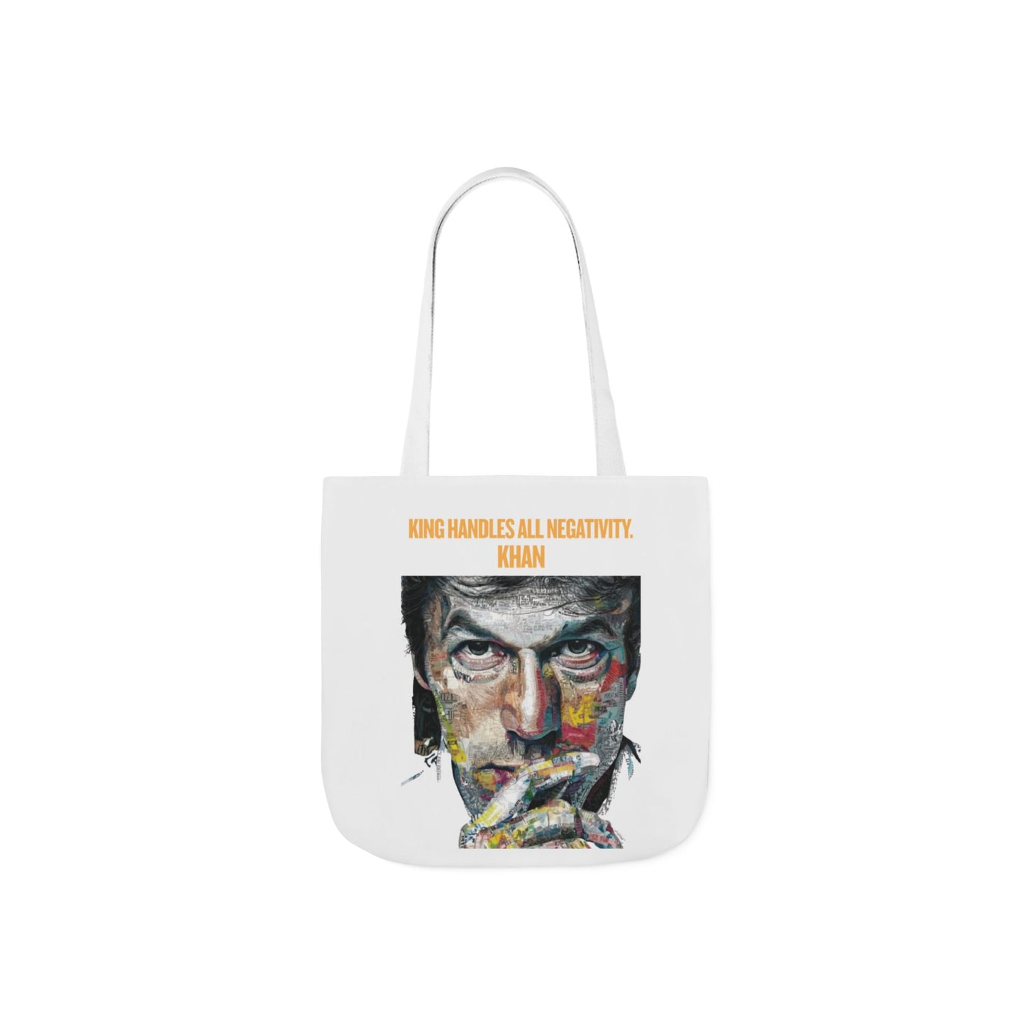 Personalized Initial Quote Khan Canvas Tote Custom Name