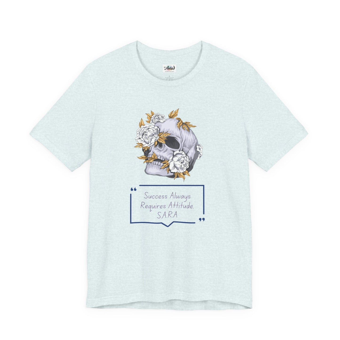 Personalized Floral Skull Graphic Tee