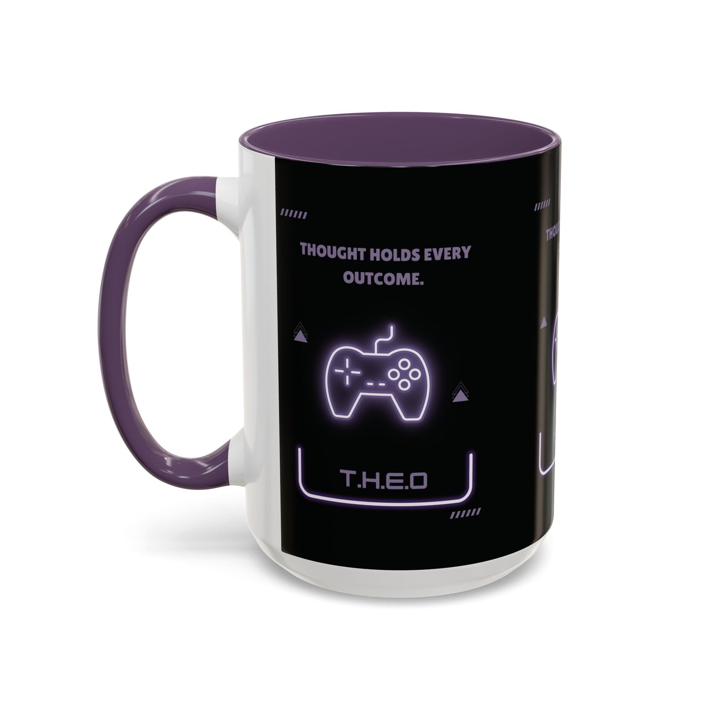 Personalized Initial Game Controller Accent Coffee Mug