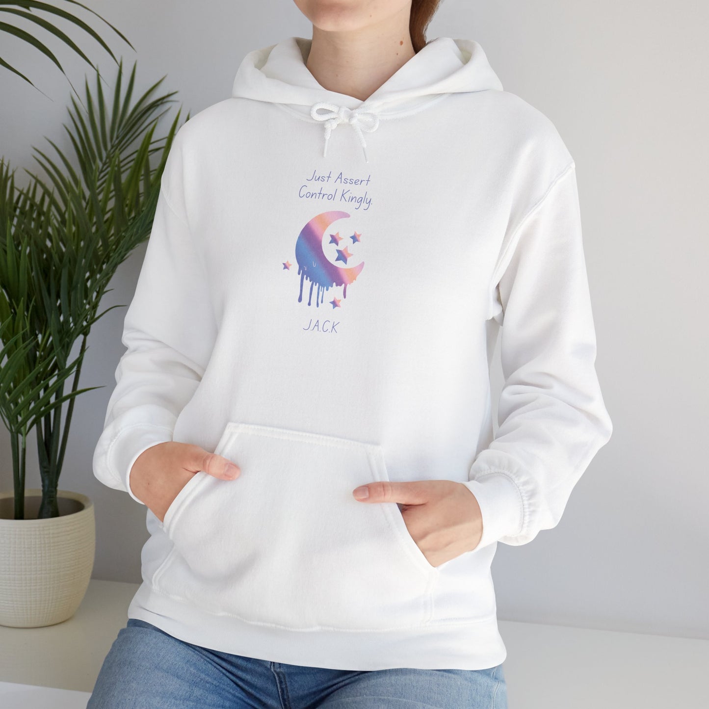Personalized Moon Dripping Hooded Sweatshirt
