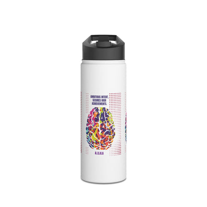 Personalized Initial Quote Brain Stainless Steel Water Bottle