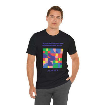 Personalized Momentum Graphic Colorful Geometric Design Tee