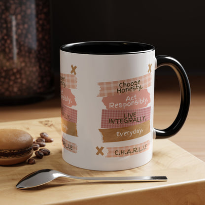 Personalized Message Pieces Accent Coffee Mug