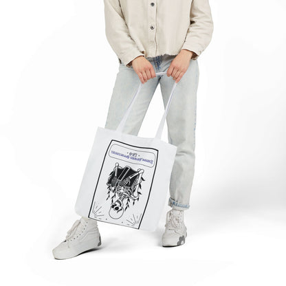 Personalized Initial Quote Skeleton Canvas Tote Custom Name