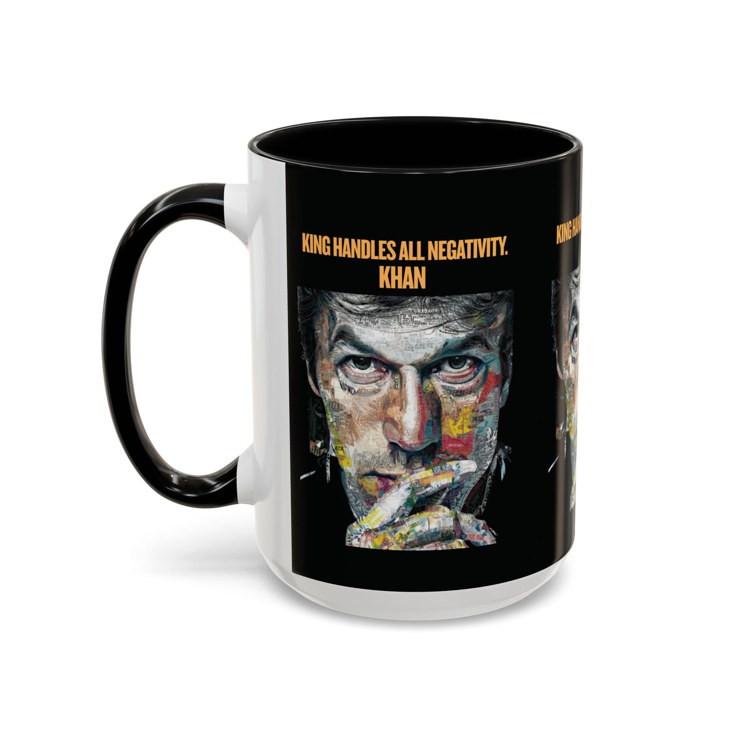 Personalized Initial Khan Accent Coffee Mug