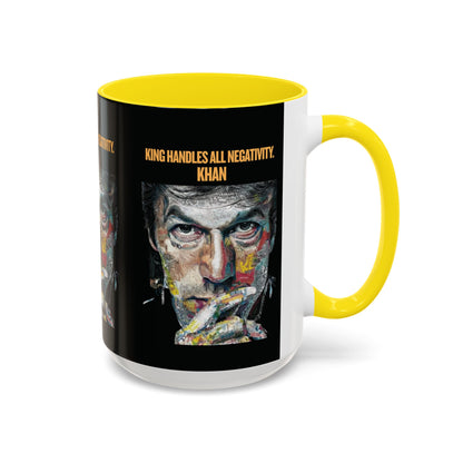 Personalized Initial Khan Accent Coffee Mug