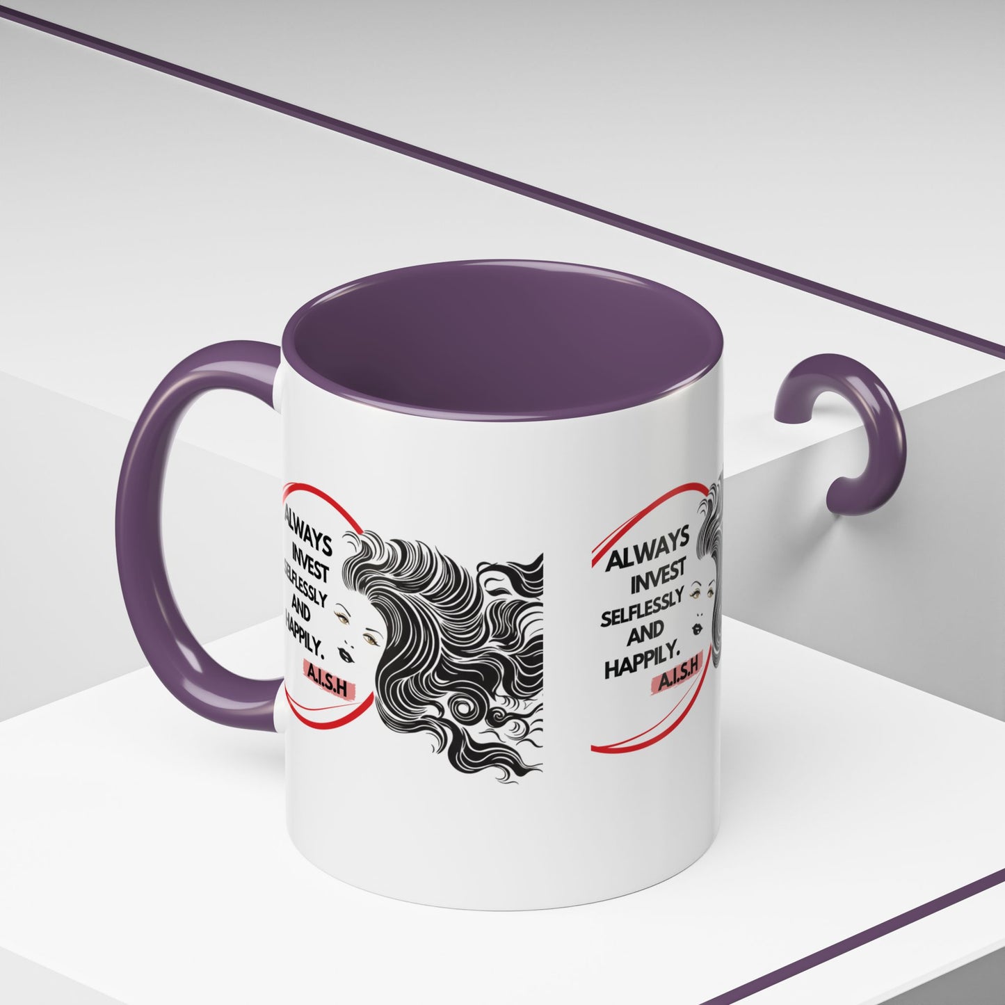 Personalized Inspirational Girl Accent Coffee Mug