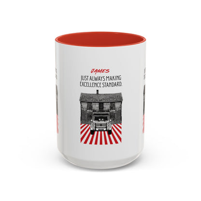 Personalized Vintage Car Accent Coffee Mug