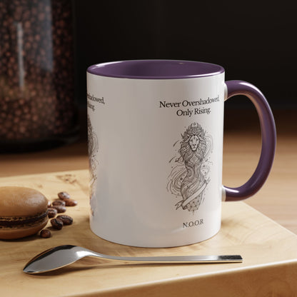 Personalized Girl Lion Accent Coffee Mug