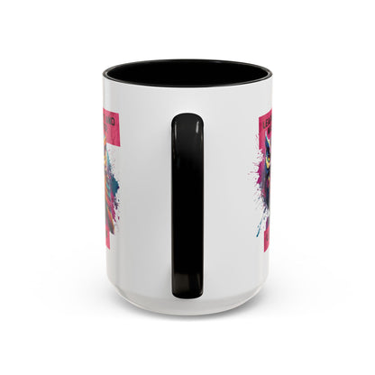 Personalized Initial Owl Accent Coffee Mug