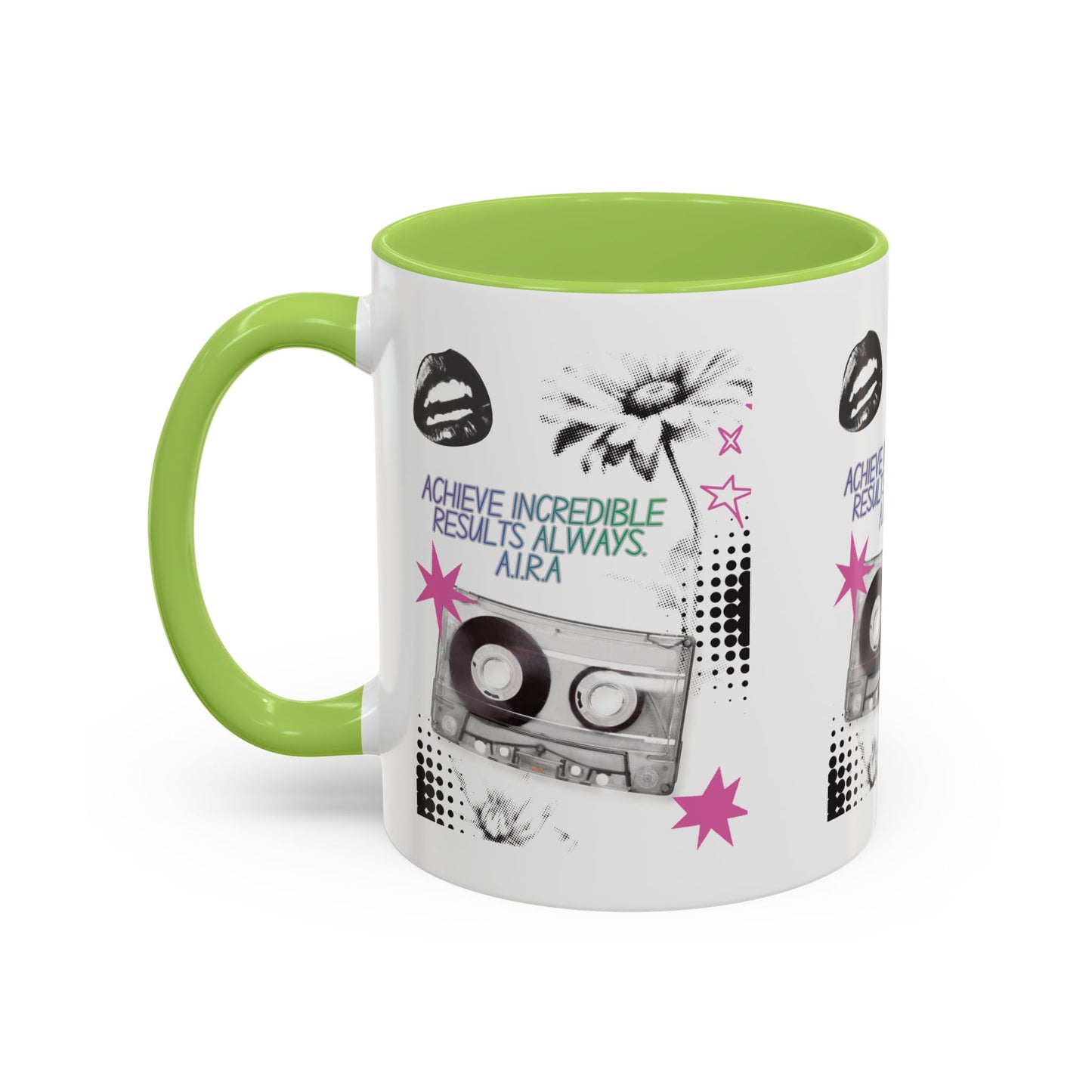 Personalized Cassette Vibes Accent Coffee Mug