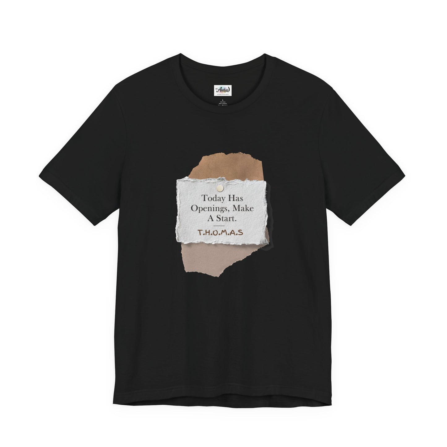 Personalized Torn Paper Motive Tee