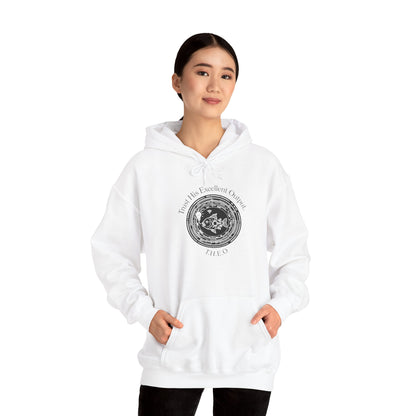 Personalized Spiritual Fish Circle Hooded Sweatshirt