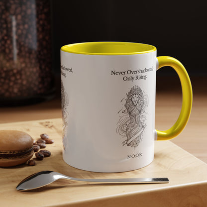 Personalized Girl Lion Accent Coffee Mug