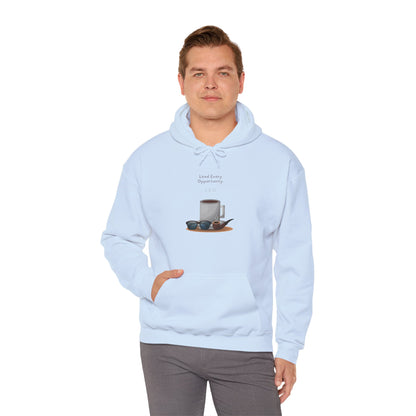 Personalized Coffee and Sunglasses Hooded Sweatshirt