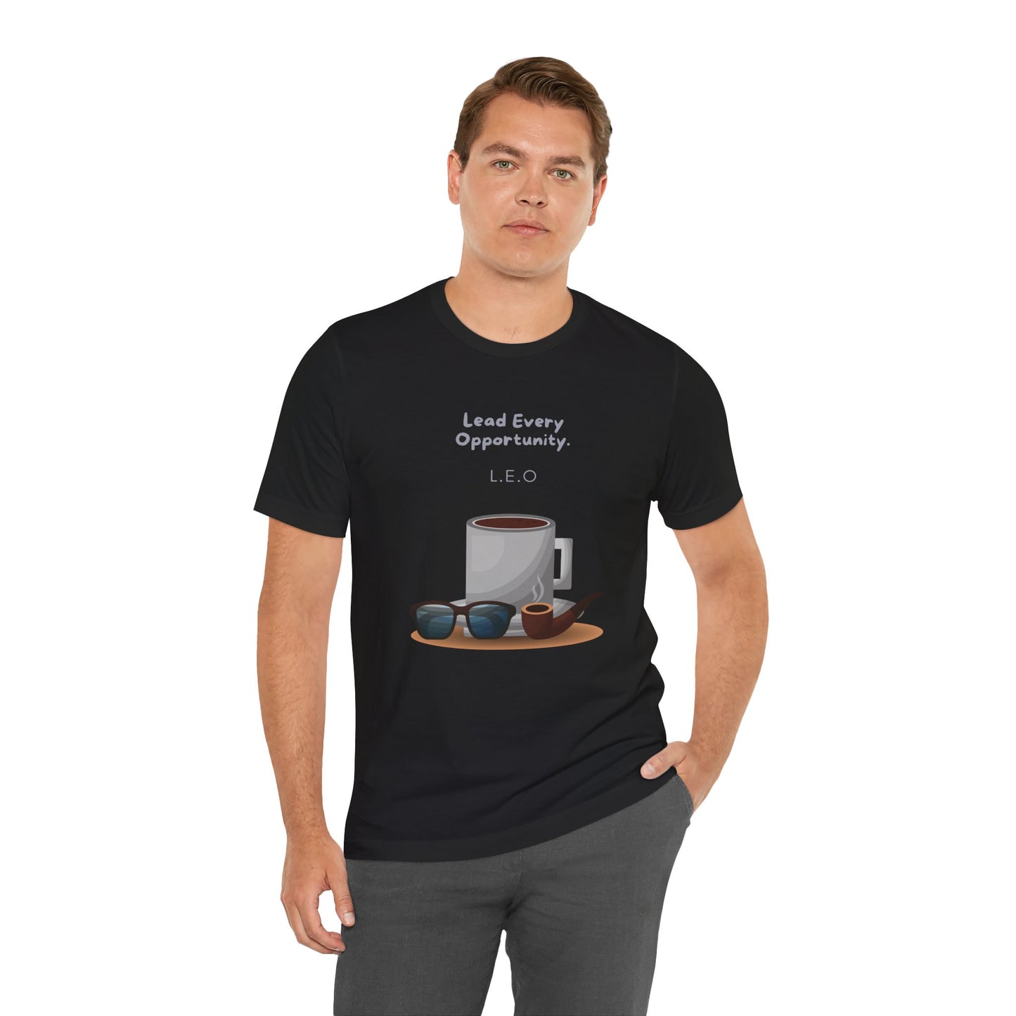 Personalized Coffee & Sunglasses Graphic Tee