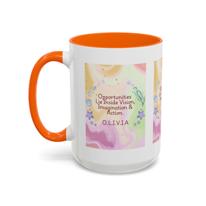 Personalized Ocean Theme Accent Coffee Mug