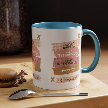 Personalized Message Pieces Accent Coffee Mug