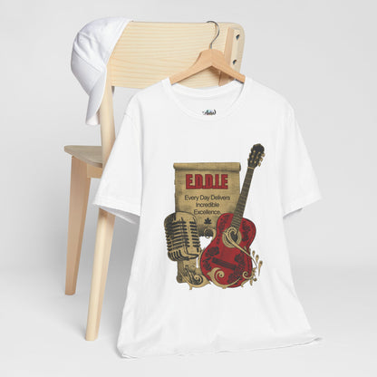 Personalized Music Vintage Microphone & Guitar Tee