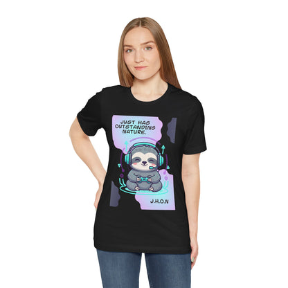 Personalized Sloth Gamer Tee