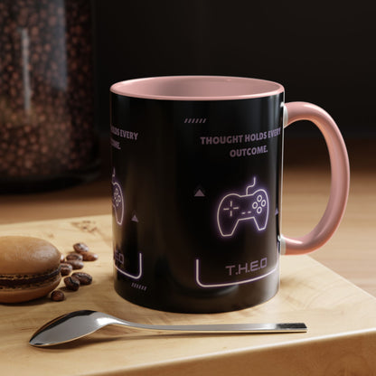Personalized Initial Game Controller Accent Coffee Mug