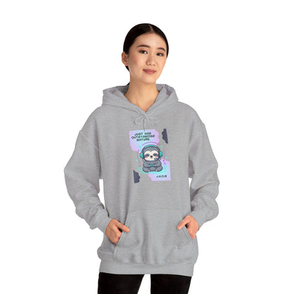 Personalized Sloth Gamer Hooded Sweatshirt