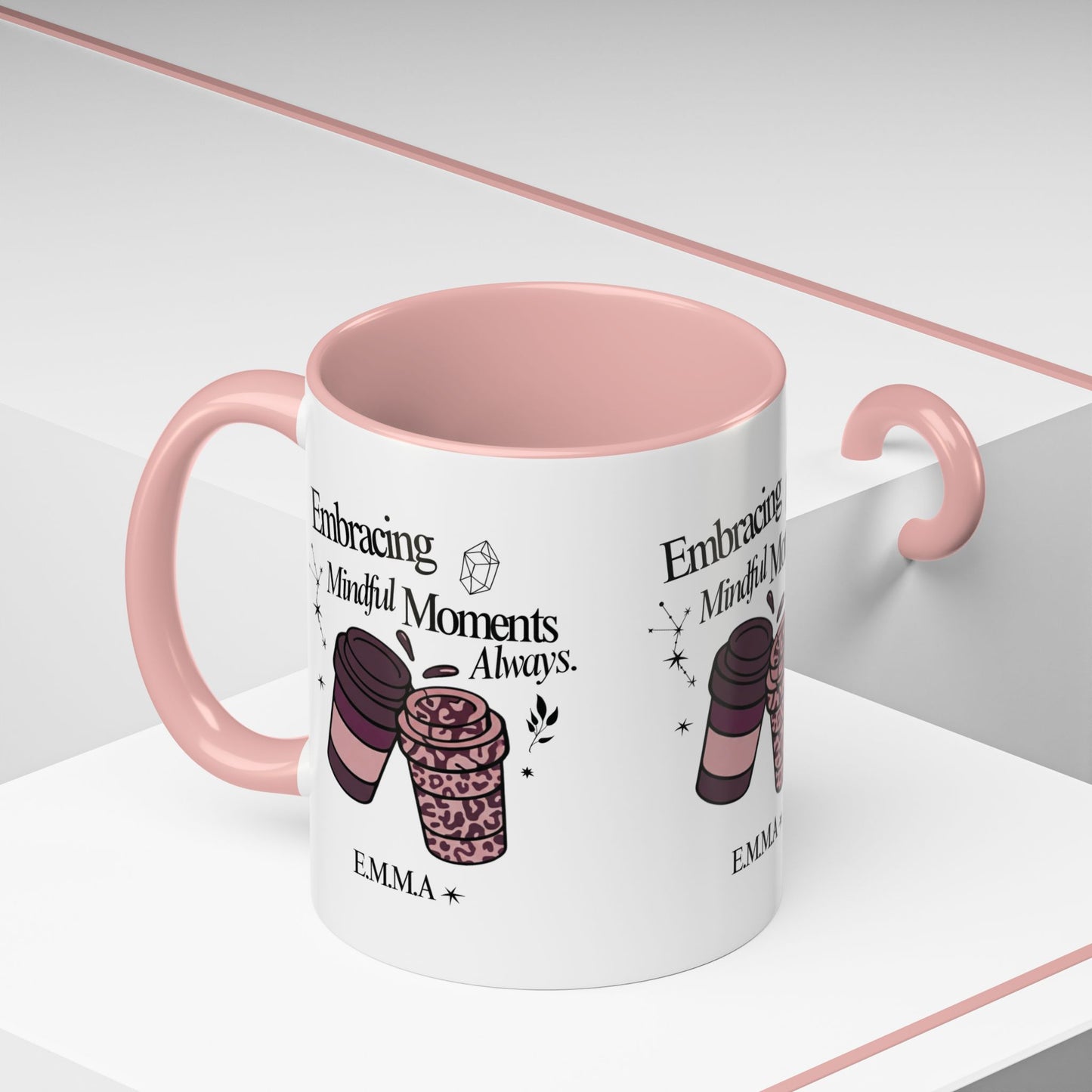 Personalized Girly Coffee Accent Coffee Mug