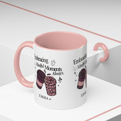 Personalized Girly Coffee Accent Coffee Mug