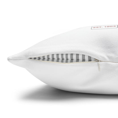 Personalized Initial Quote Motorcycle — Custom Sayings on Square Poly Canvas Pillowcase