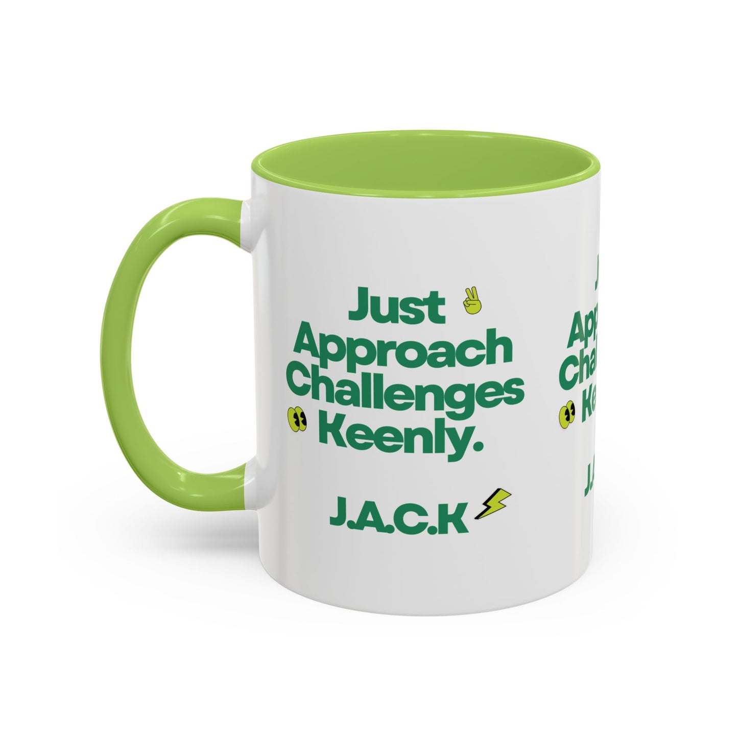 Personalized Simple Message Accent Coffee Mug