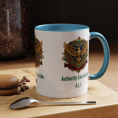 Personalized Initial Eagle Accent Coffee Mug