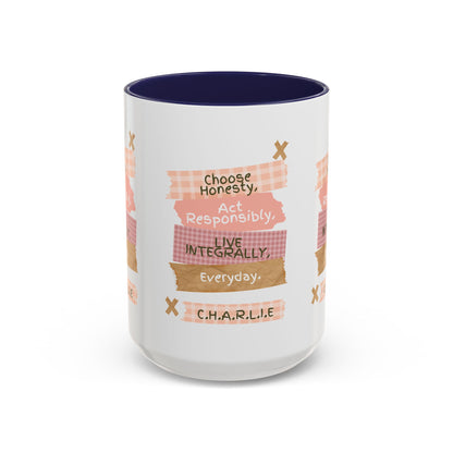 Personalized Message Pieces Accent Coffee Mug