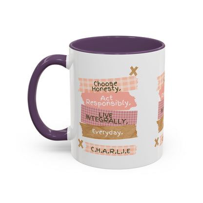 Personalized Message Pieces Accent Coffee Mug