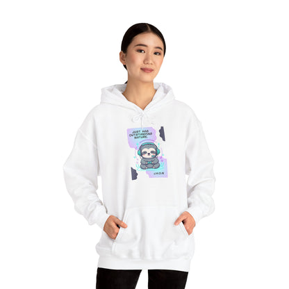 Personalized Sloth Gamer Hooded Sweatshirt