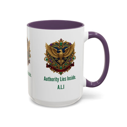 Personalized Initial Eagle Accent Coffee Mug