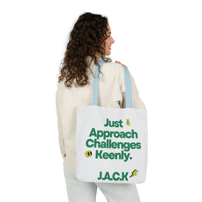 Personalized Initial Quote Simple Message Canvas Tote Custom Name